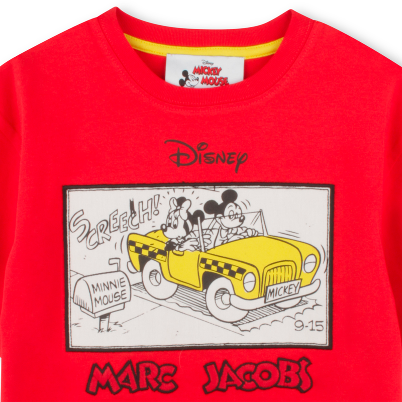 MARC JACOBS Unisex Red Illustrated Mickey T-shirt