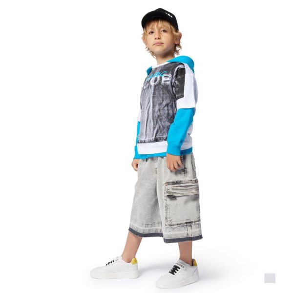 MARC JACOBS Boys Long Denim Bermuda Shorts
