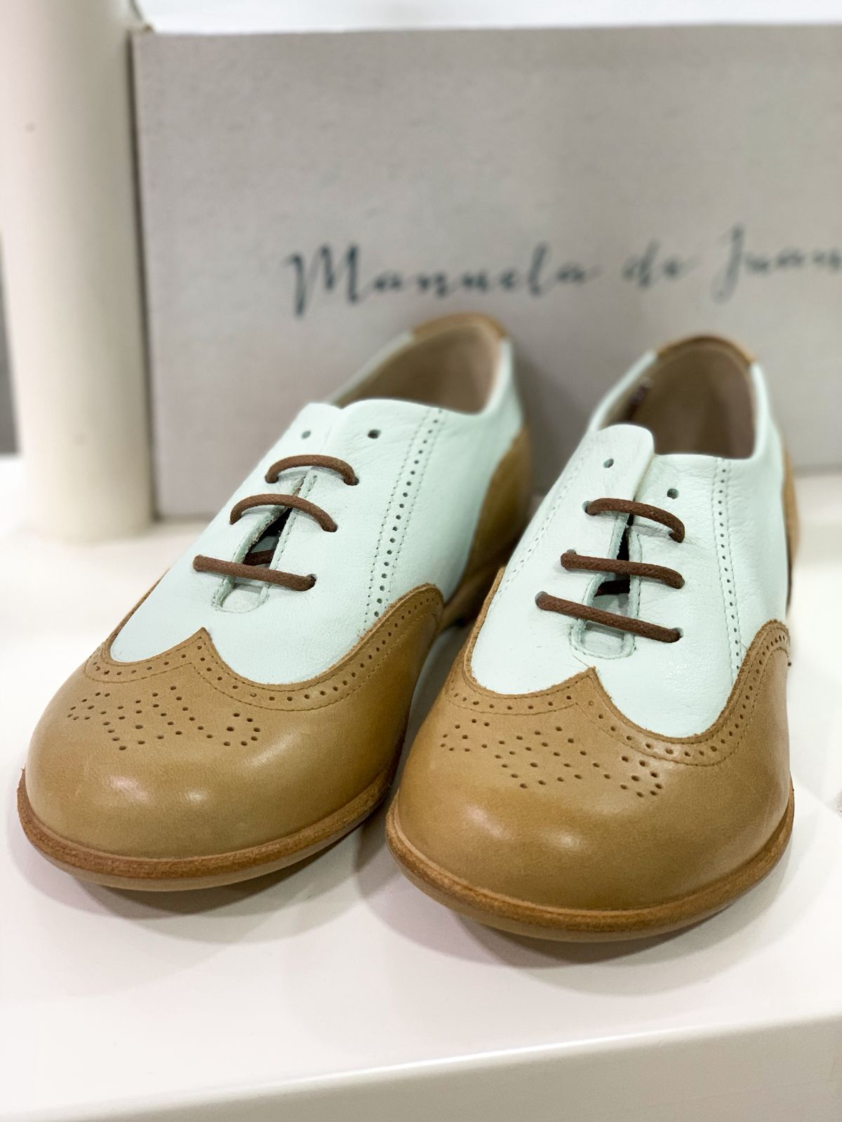 Manuela de Juan Boys Handmade Shoes Brown