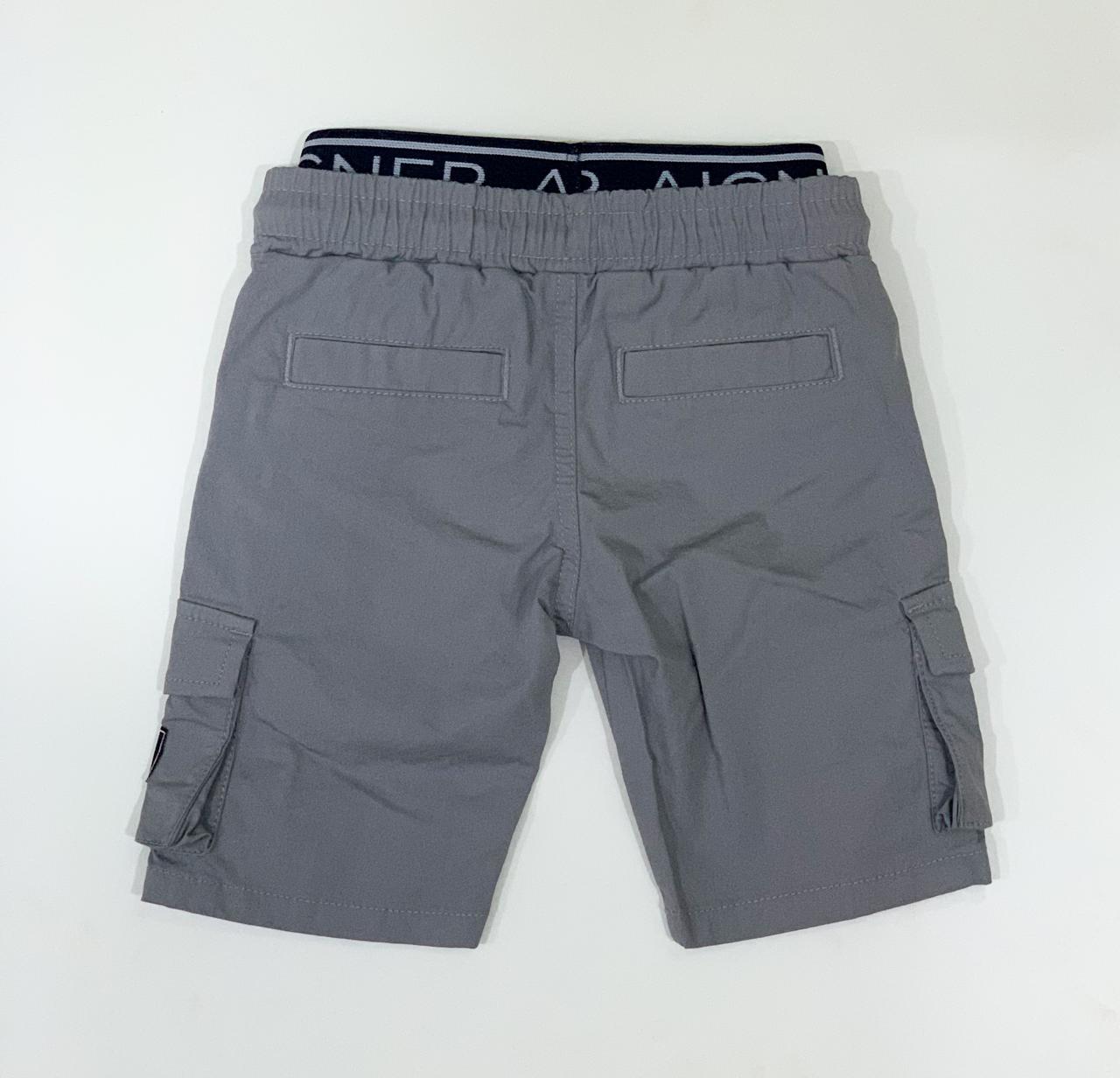AIGNER Boys Gray Logo Shorts