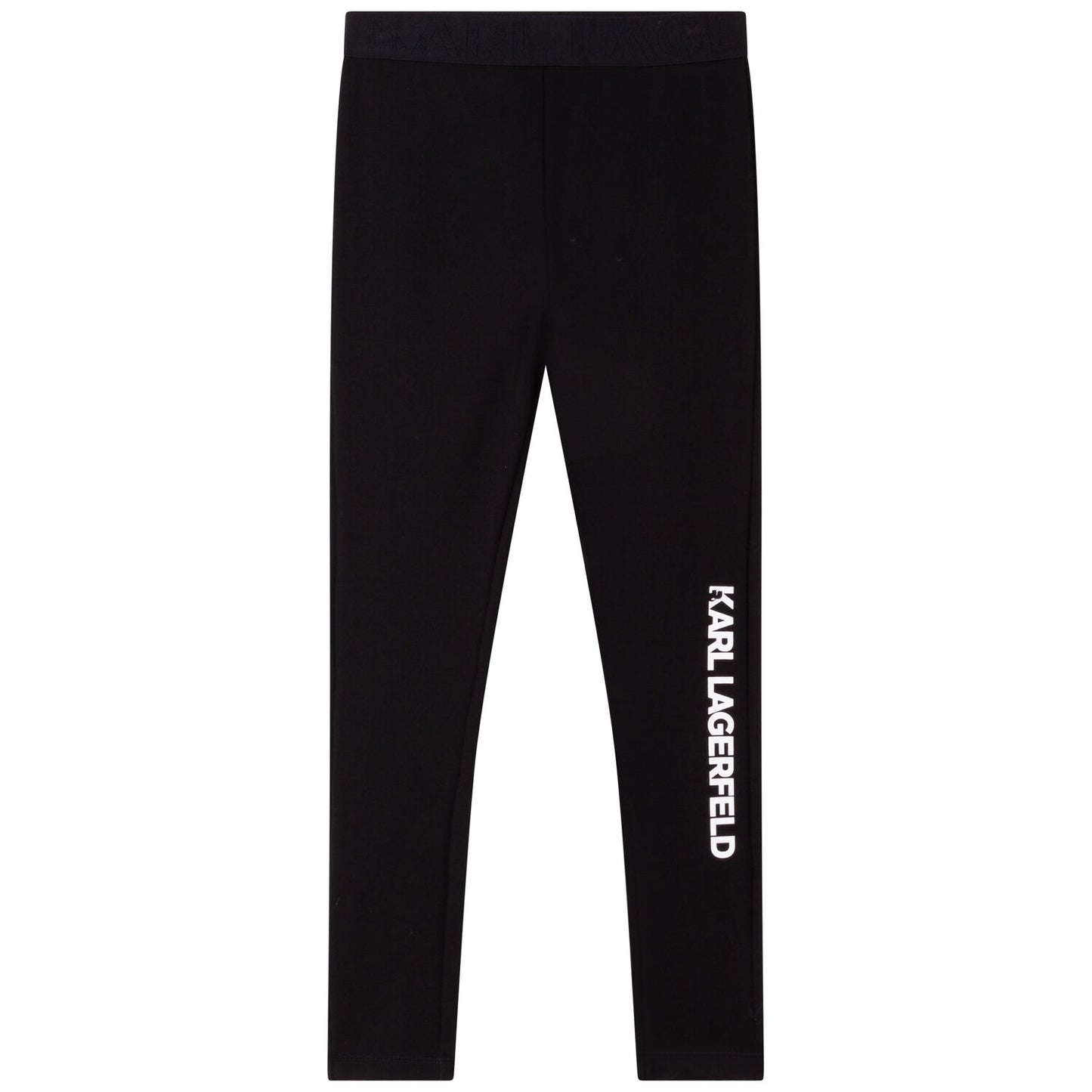 KARL LAGERFELD Girls Black Logo Leggings