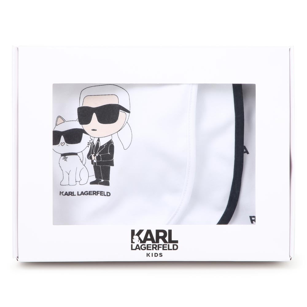 KARL LAGERFELD Set of 3 Baby Bibs with Motifs