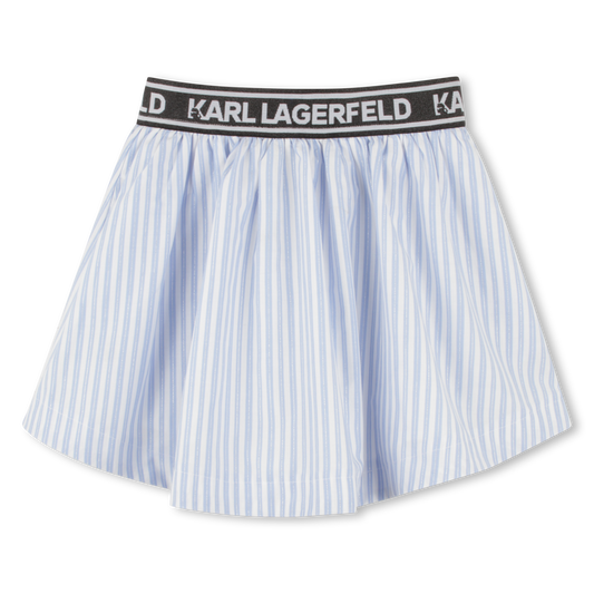 KARL LAGERFELD Girls Decorative Short Baby Blue Skirt