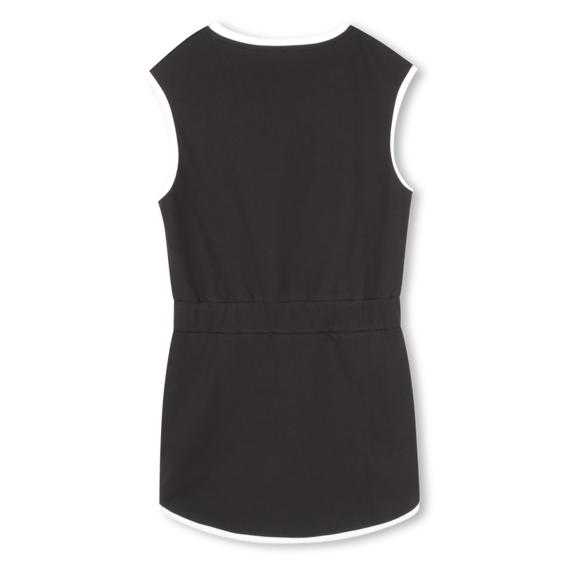 KARL LAGERFELD Girls Sleeveless Black Dress with Pockets