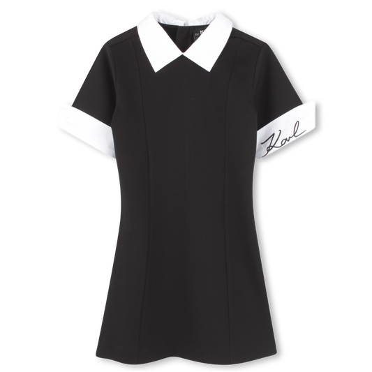 KARL LAGERFELD Girls Short-sleeved Black Dress