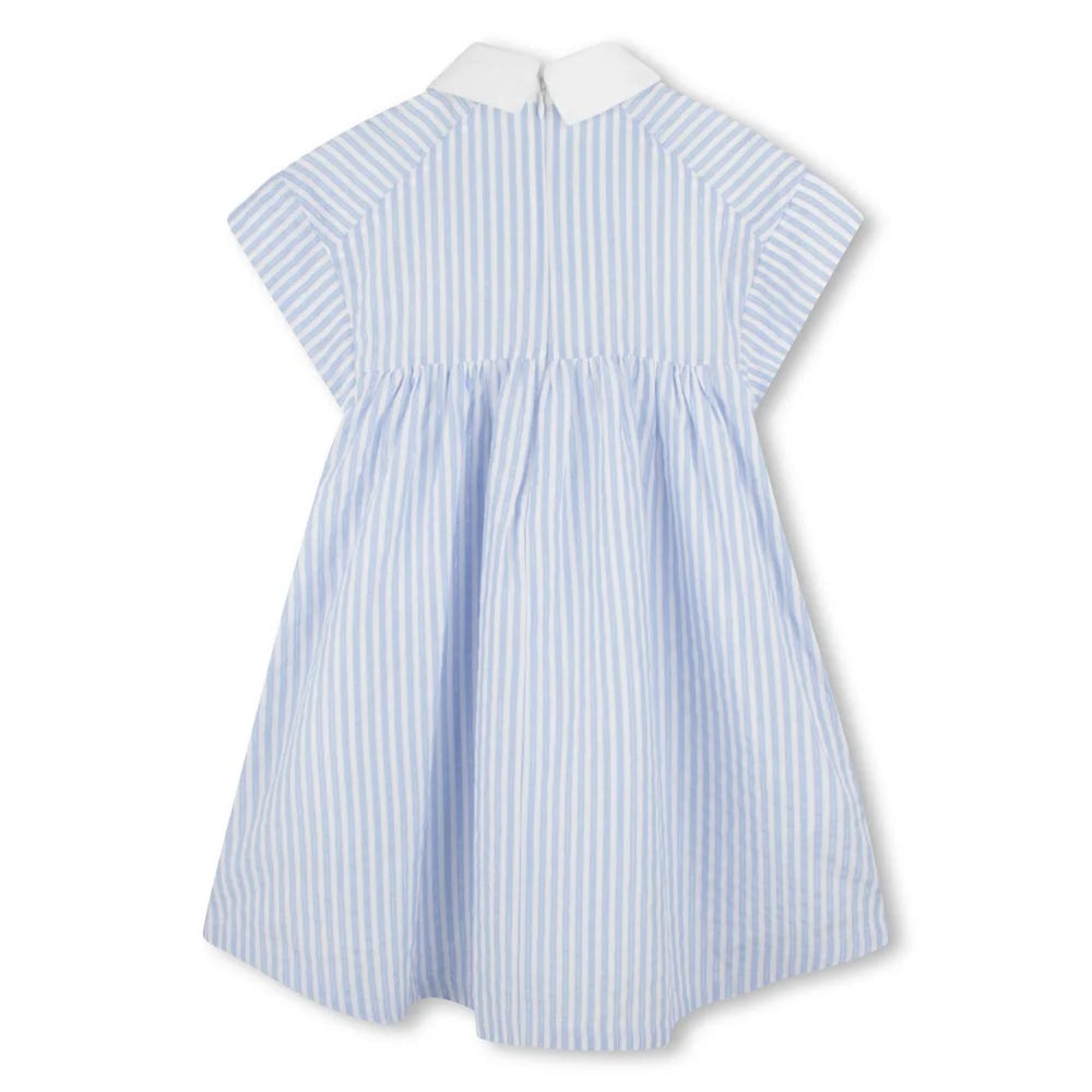 KARL LAGERFELD Girls Metallic-Striped Shirt Dress