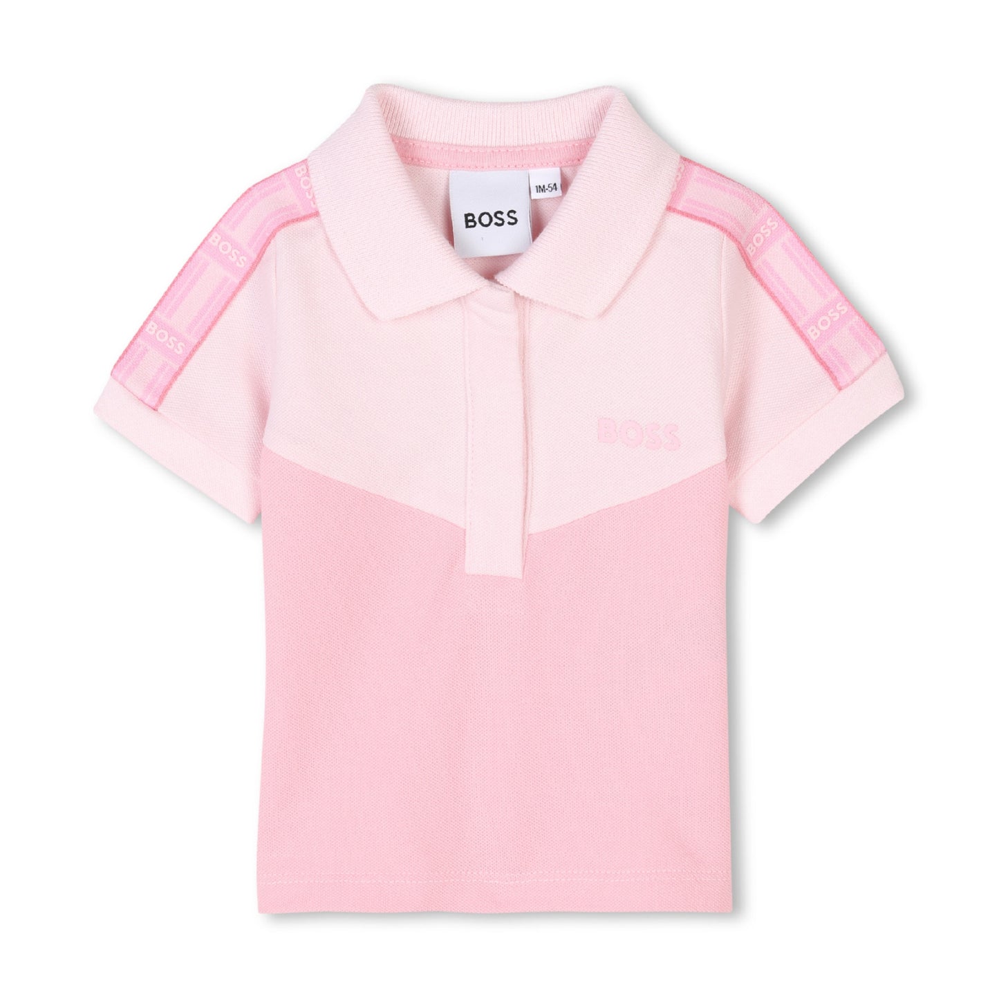 BOSS Baby Girls Pink Polo Shirt and Shorts Set