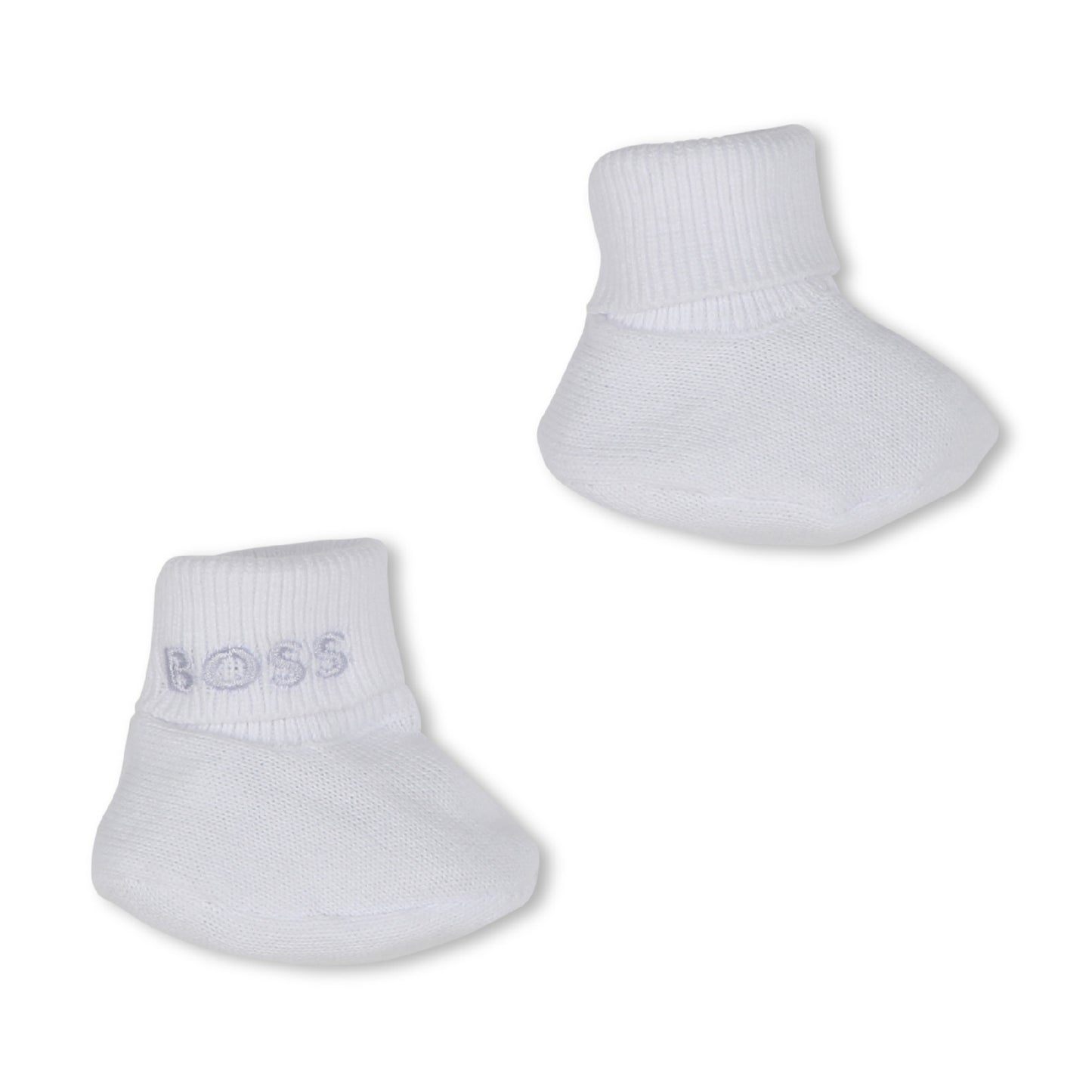 BOSS Baby Unisex Hat & Socks White Knit Set
