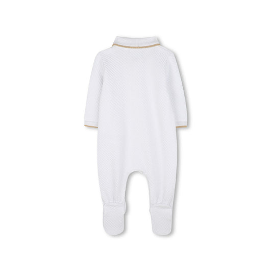 BOSS Baby Boys White Textured Knitted Pyjamas