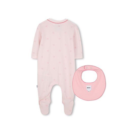 BOSS Baby Girls Pink Pyjama and Bib Set