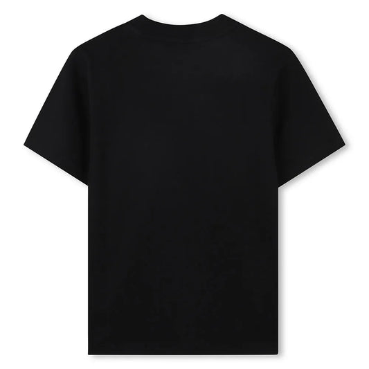 DKNY D62434/09B Kids Black Logo Short Sleeve T-shirt