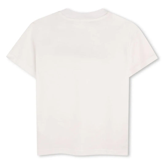 DKNY D62434/10B Kids Boys White Logo Short Sleeve T-shirt