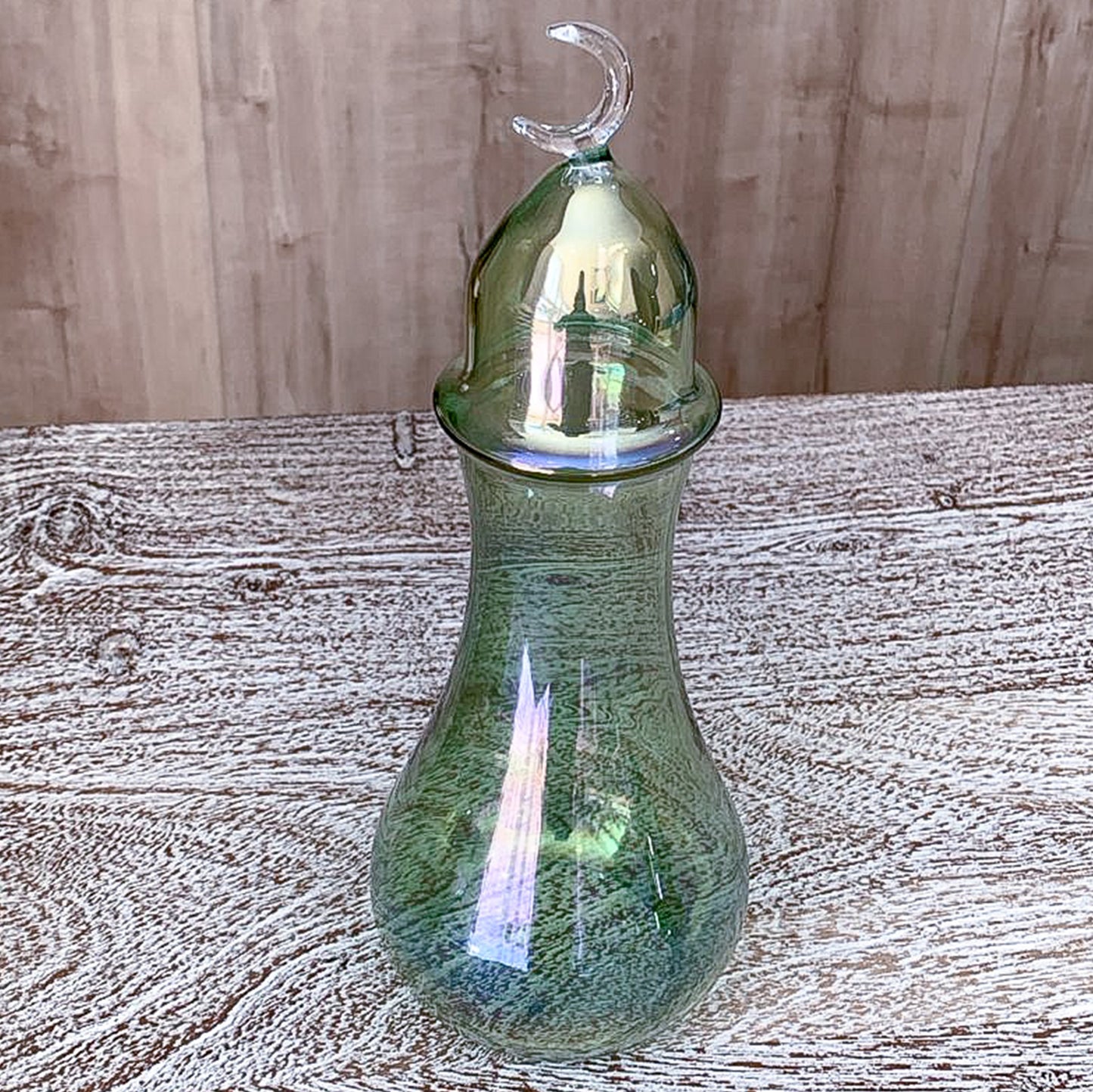 Single Minarat Glass  - Green