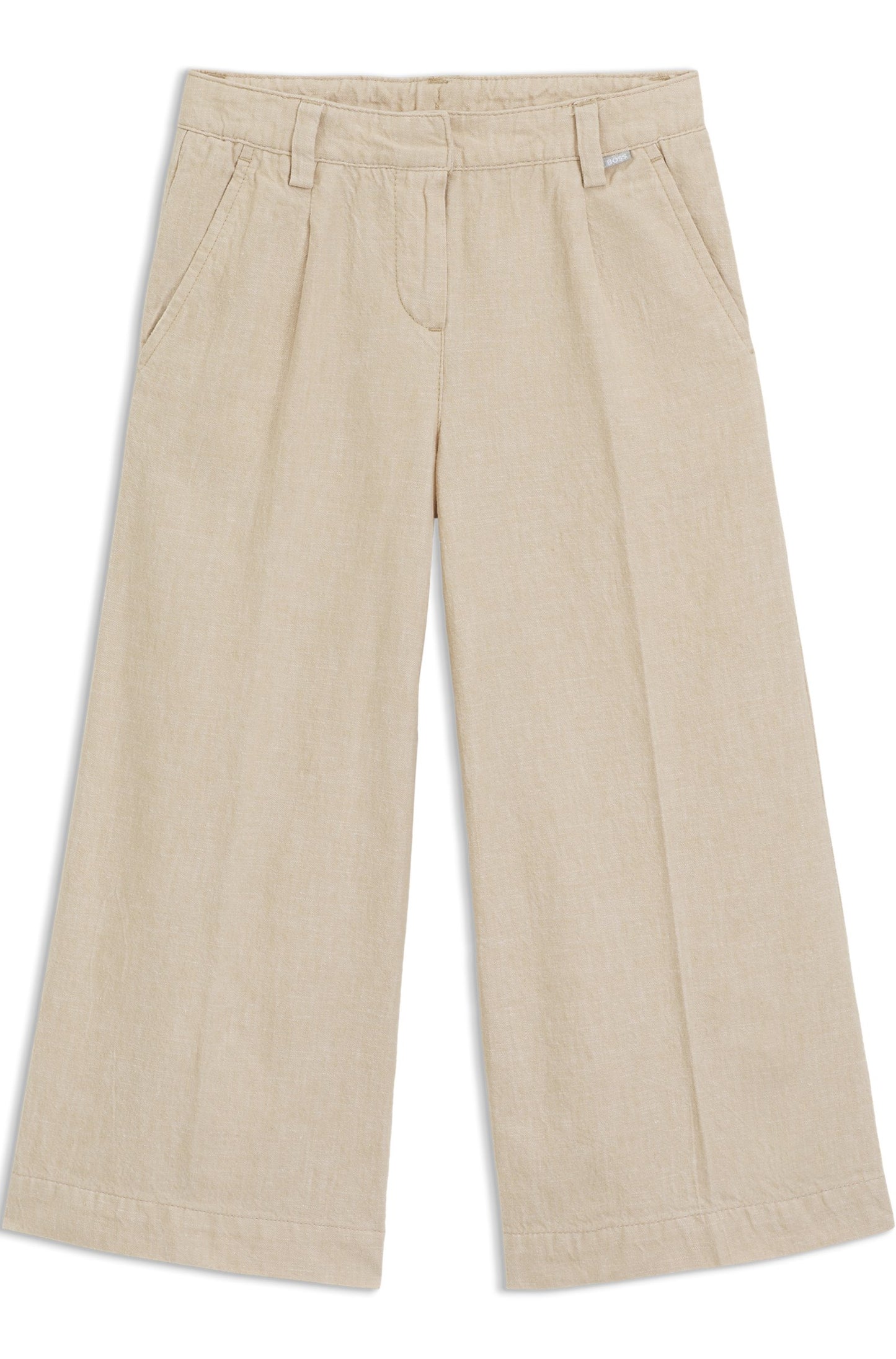 BOSS Girls trousers in Linen and Cotton