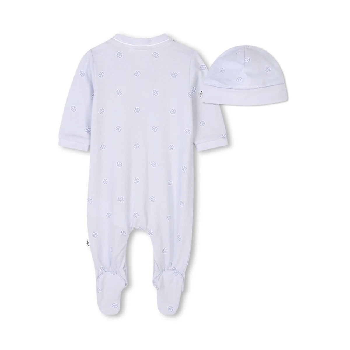 BOSS Baby Boys Clouds Blue Logo Babygrow Gift Set