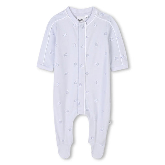 BOSS Baby Boys Clouds Blue Logo Babygrow Gift Set