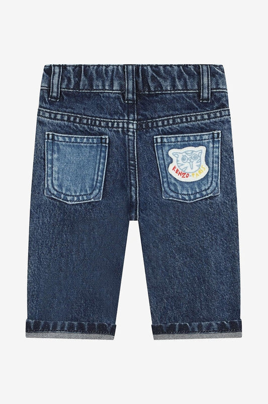 KENZO KIDS Boys Cat Patch Jeans