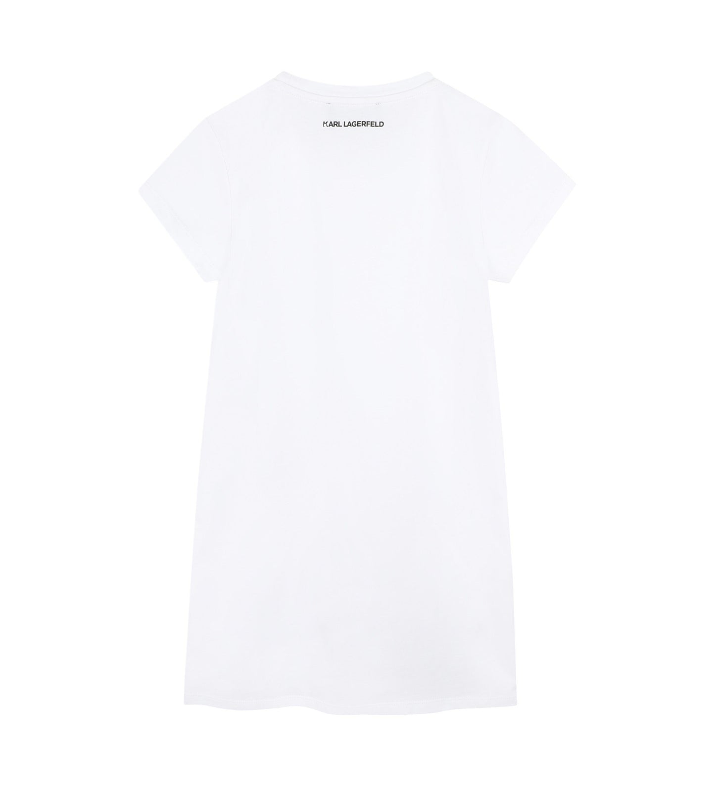KARL LAGERFELD Girls White Short Sleeve Dress