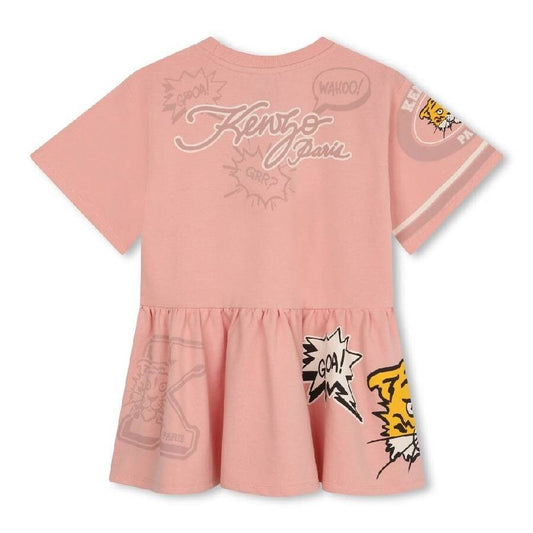 KENZO KIDS Girls Pink Logo Dress