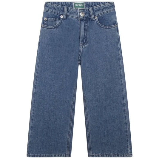 KENZO KIDS Girls Blue Denim Jeans Trousers