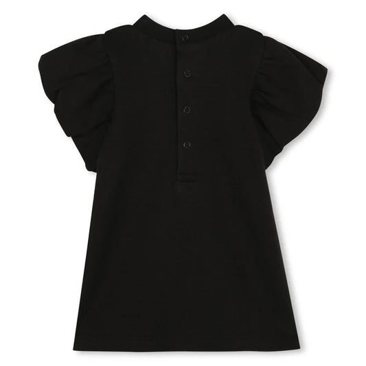 MARC JACOBS Younger Girls Black Logo Bag Dress