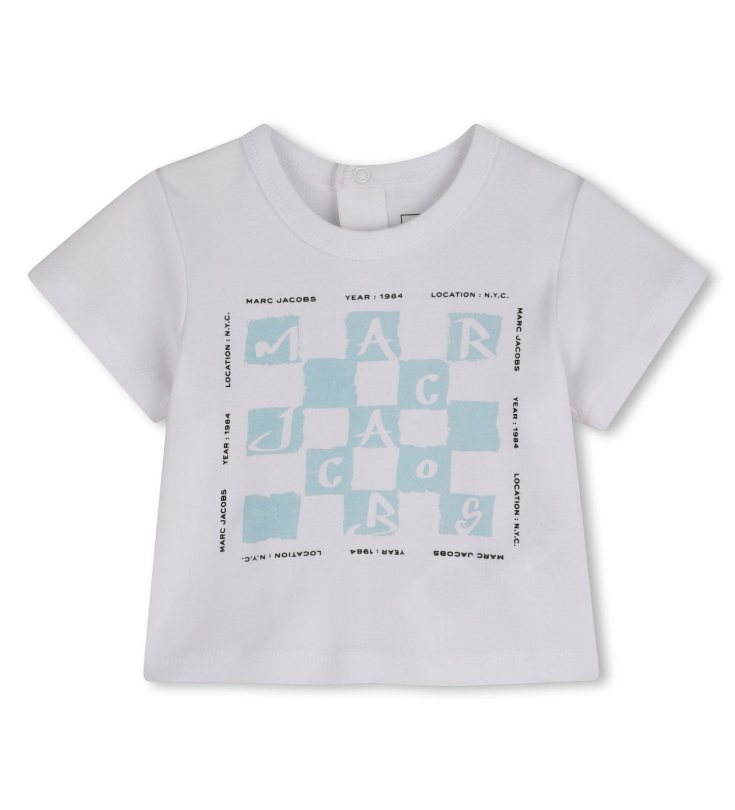 MARC JACOBS Younger Boys White & Navy Blue Shorts Set