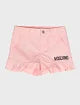 MOSCHINO Girls Pink Logo Shorts