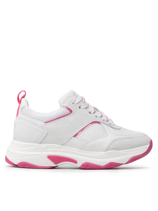 BOSS Girls Pink Sneakers