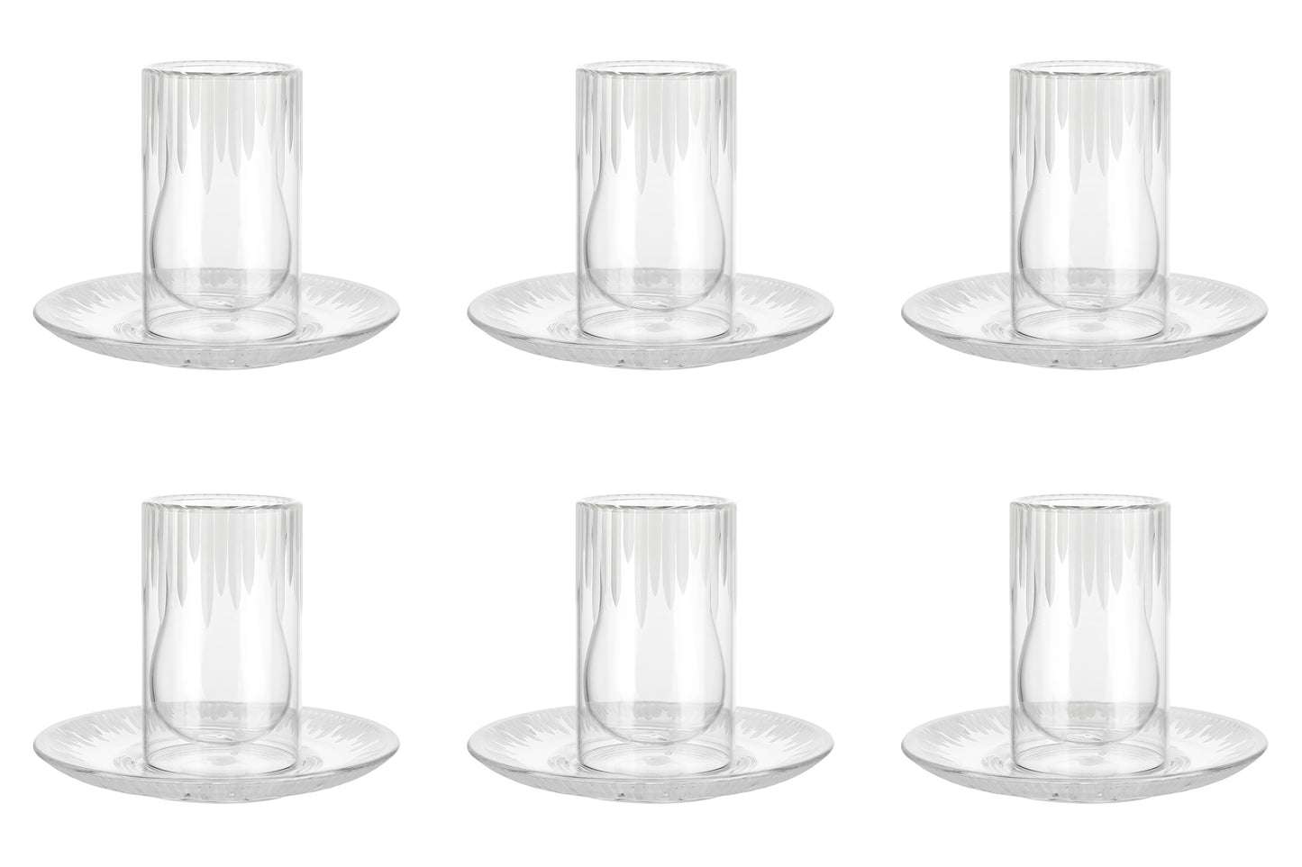 Istikana Double wall Glass - Clear (SET OF 6)