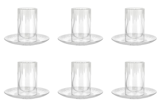 Istikana Double wall Glass - Clear (SET OF 6)