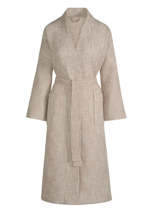 VANDYCK WOMEN EVELYN waffled bathrobe Old Rose