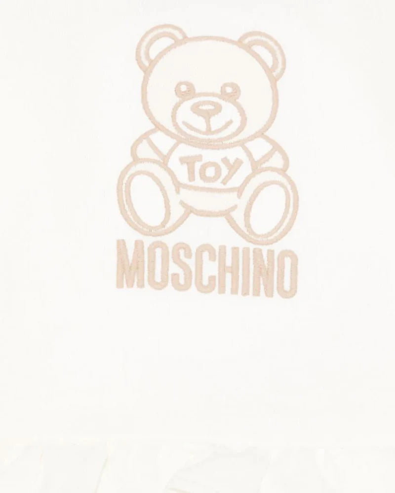 MOSCHINO Baby Girls Ivory Teddy Bear Dress