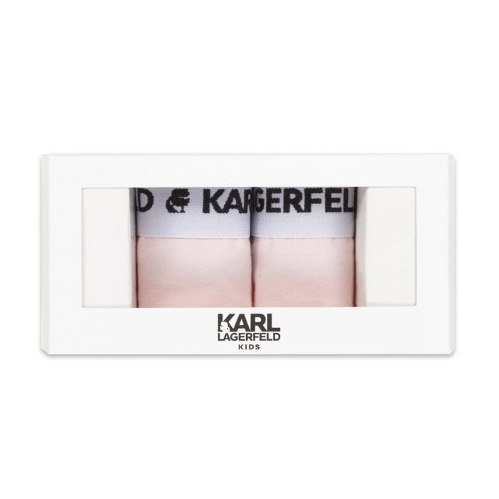 KARL LAGERFELD Girls Pink Underwear set of 2