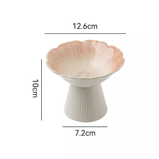 Ceramic flower Decorative Bowl - Pink