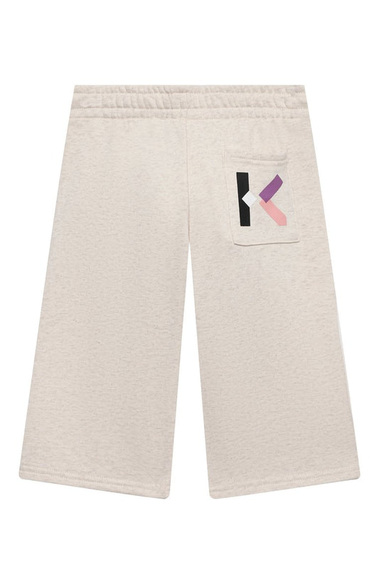 KENZO KIDS Girls Ivory Logo Trousers