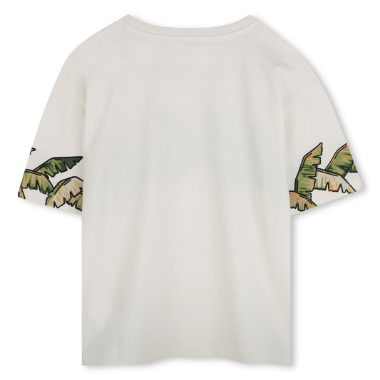 KENZO KIDS Girls Ivory Bird Logo T-Shirts