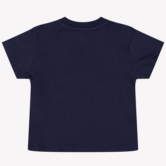 KENZO KIDS Boys Navy Blue Tiger Logo T-Shirts