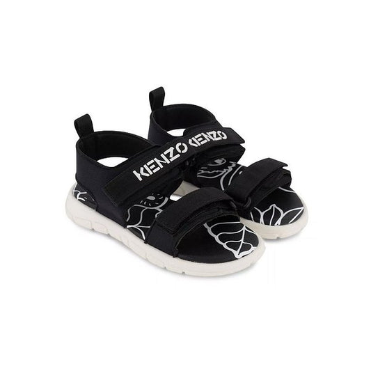 KENZO KIDS Unisex Logo Velcro Sandals Blue