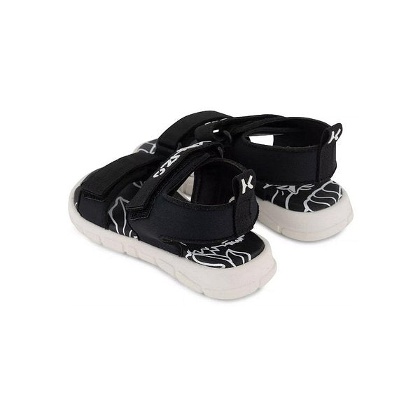 KENZO KIDS Unisex Logo Velcro Sandals Blue