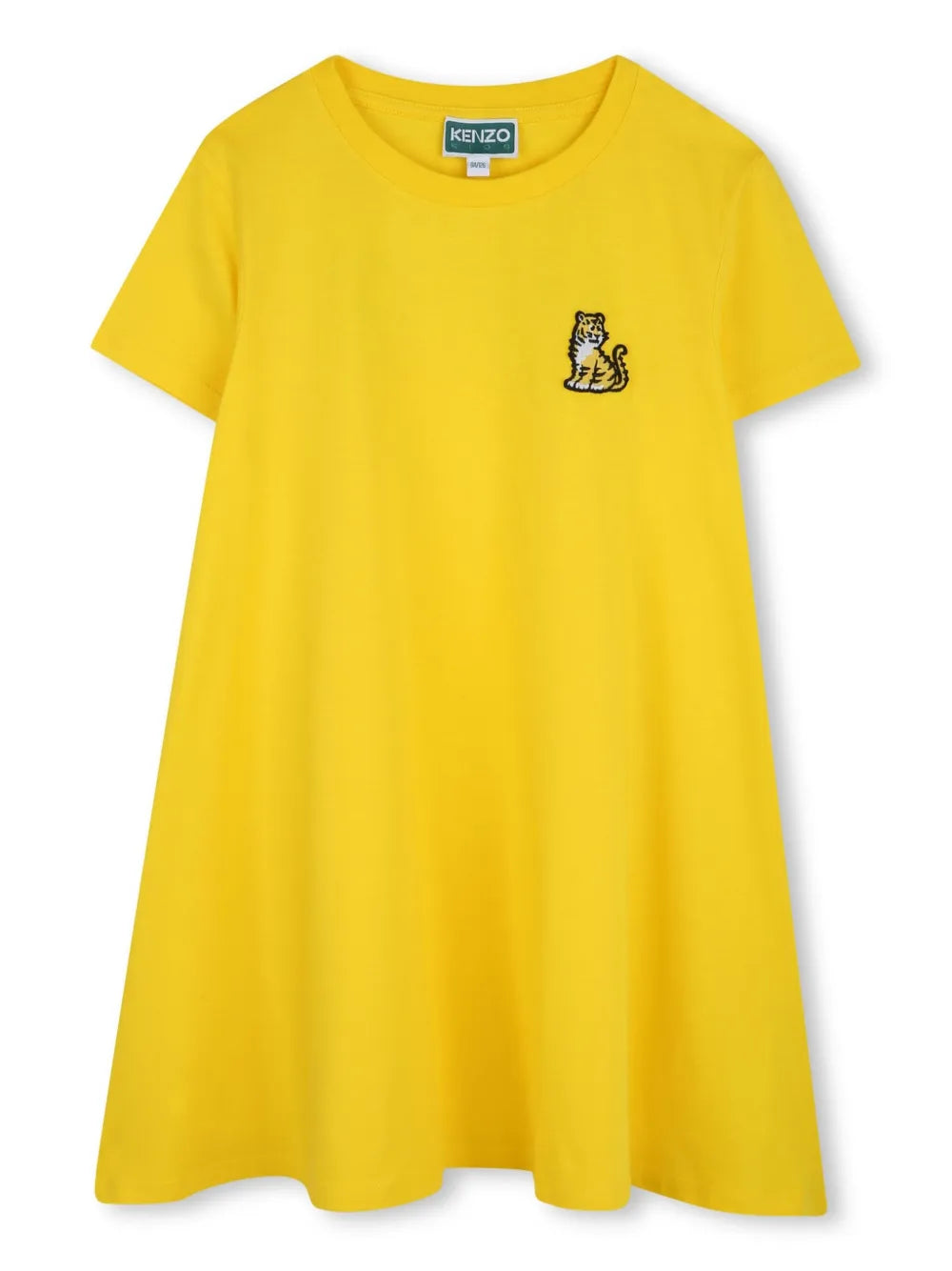 KENZO Baby Girl Tiger-Motif Yellow Dress