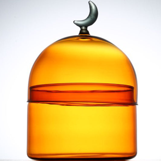Moon Glass Jar - Honey