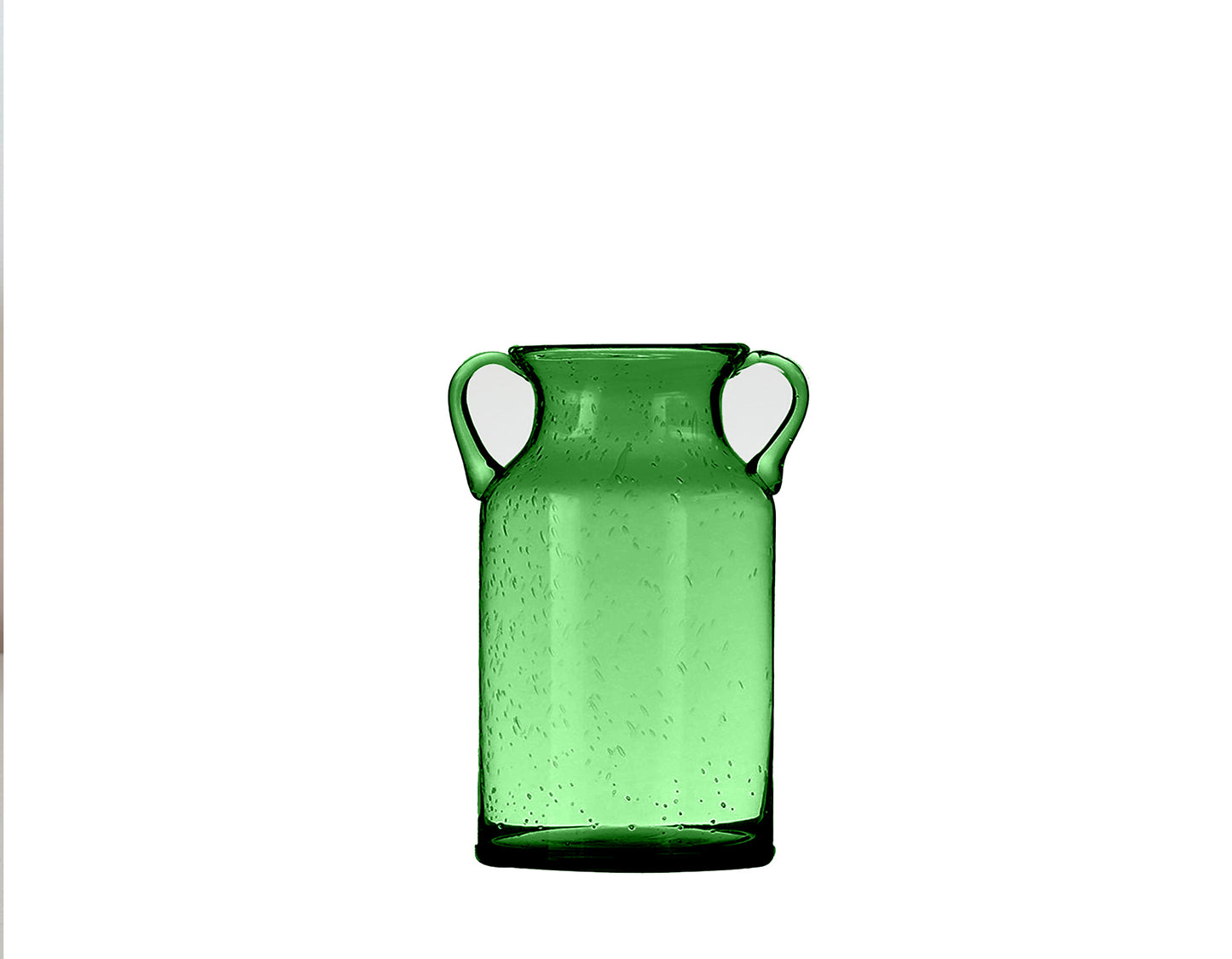 Flower Vase with Handle - Green small