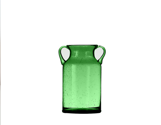 Flower Vase with Handle - Green small