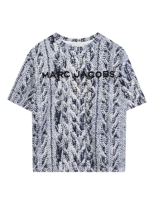 MARC JACOBS W60707/84E Boys Trompe l'oeil-Print T-Shirt