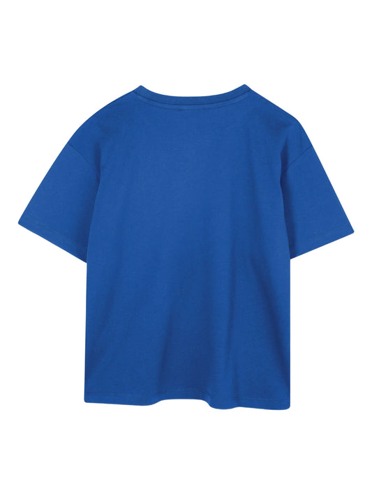 KENZO K61494/871 KIDS Younger Blue Printed Logo T-Shirt