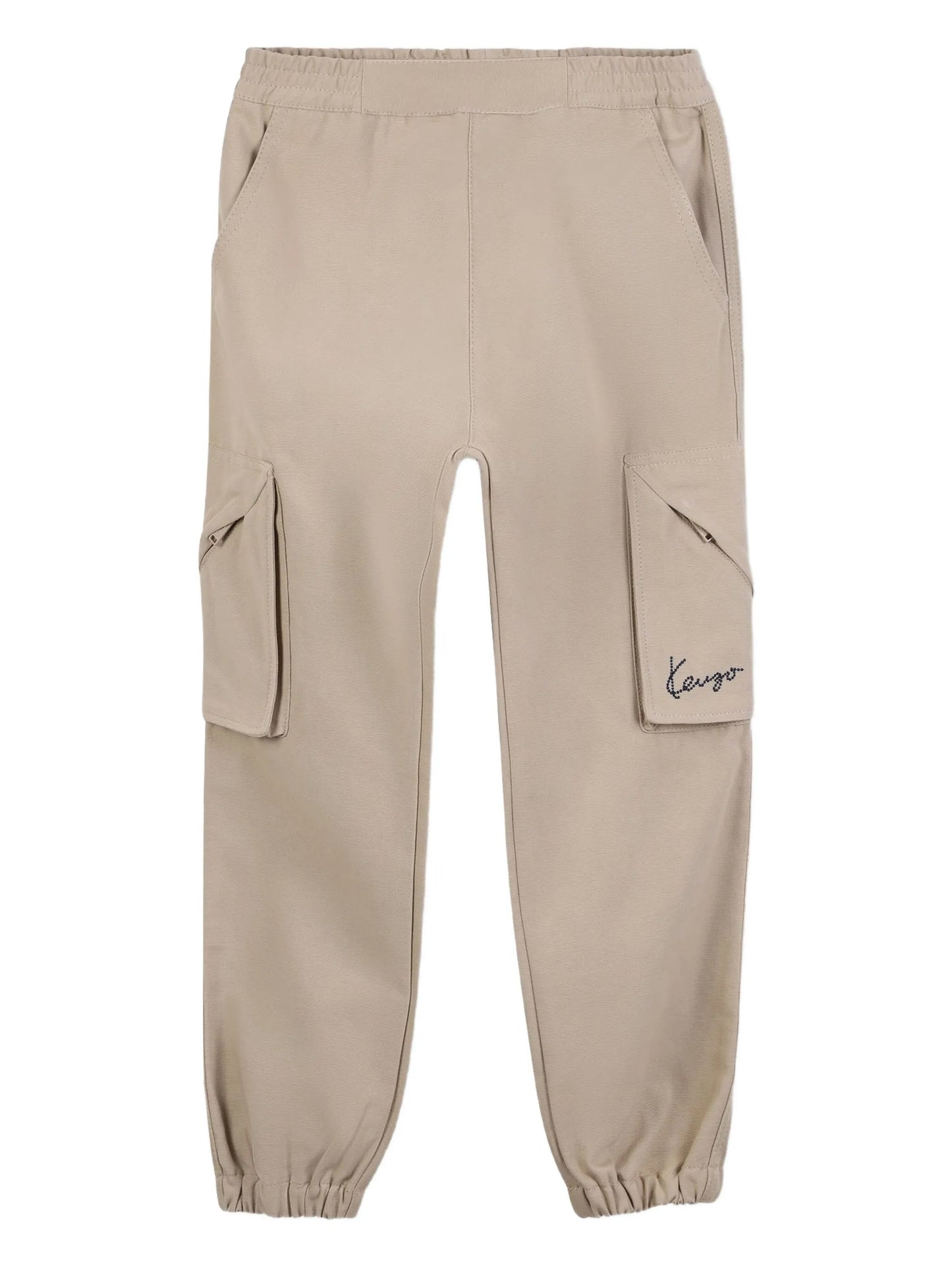 KENZO K61481/249 KIDS Boys Beige Logo Cargo Trousers