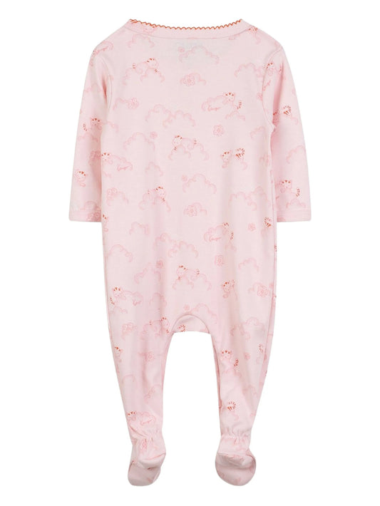 KENZO K61240/46T Baby Girls Peachy Logo Printed Babygrow