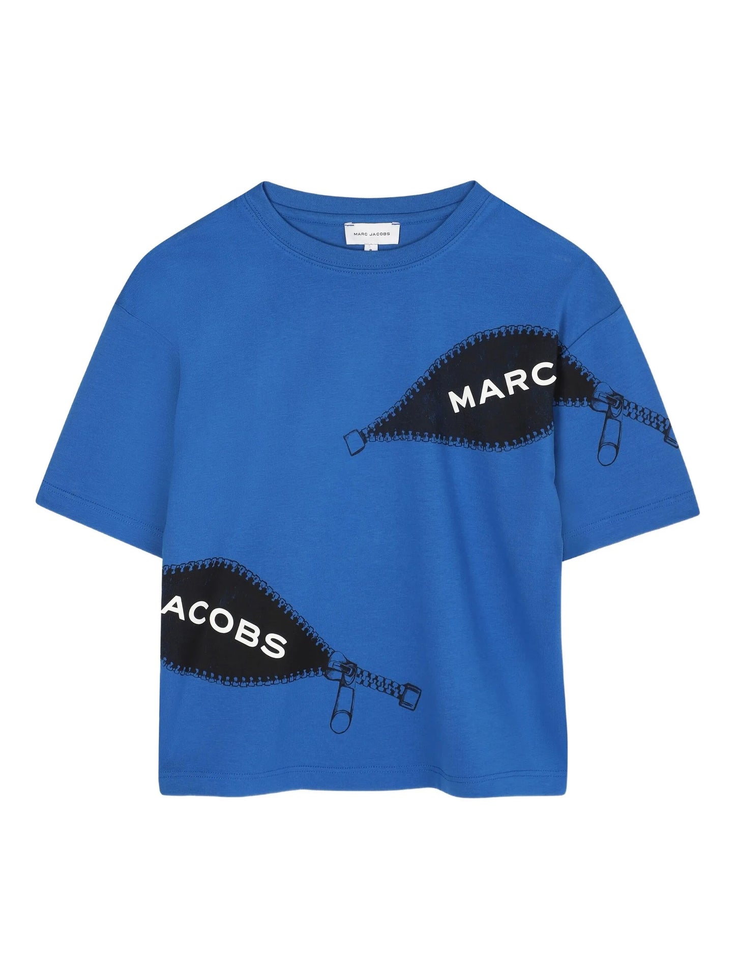 MARC JACOBS W60637/872 Boys Blue Zipped Logo T-Shirt