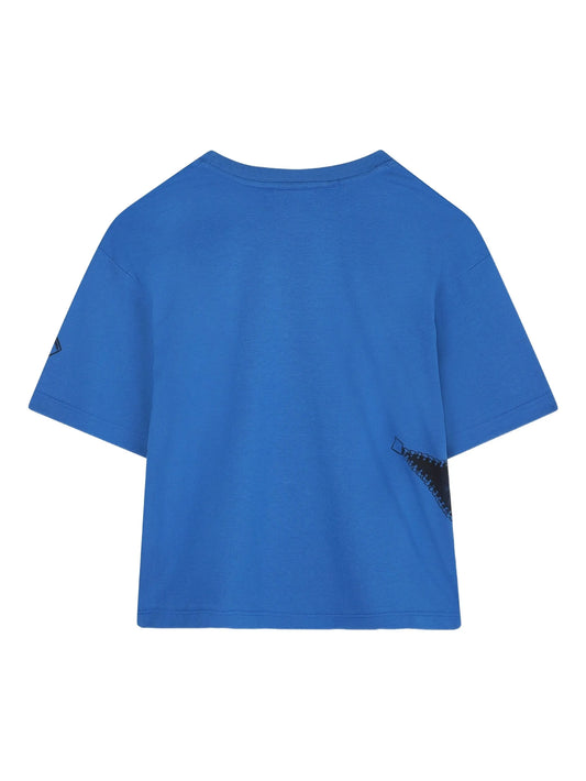 MARC JACOBS W60637/872 Boys Blue Zipped Logo T-Shirt