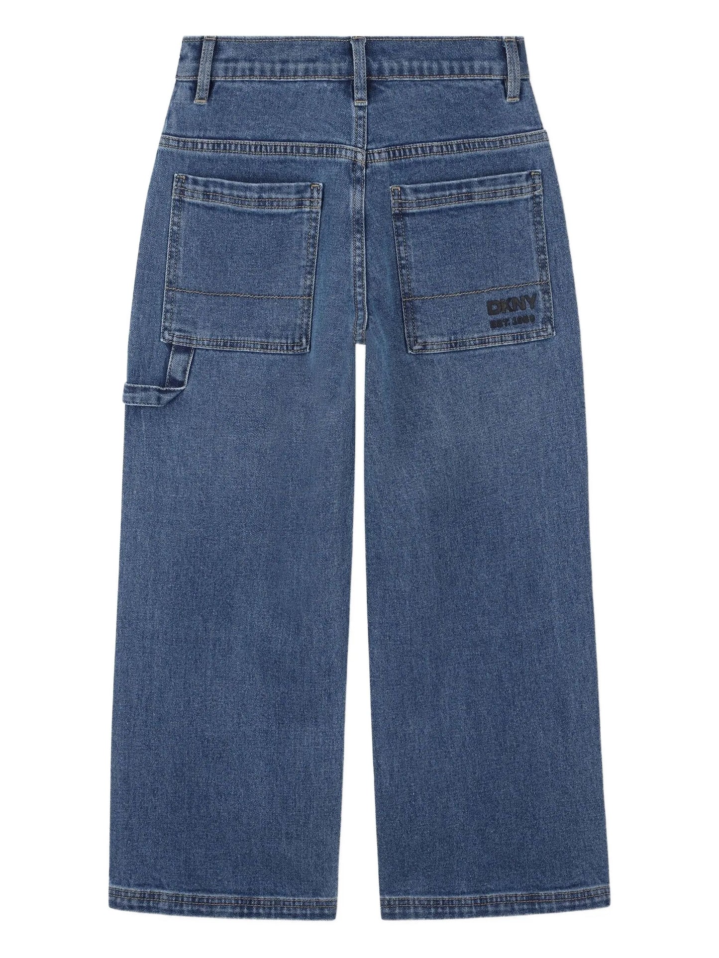 DKNY D62422/Z2A Kids Blue Patch Pocket Denim Jeans